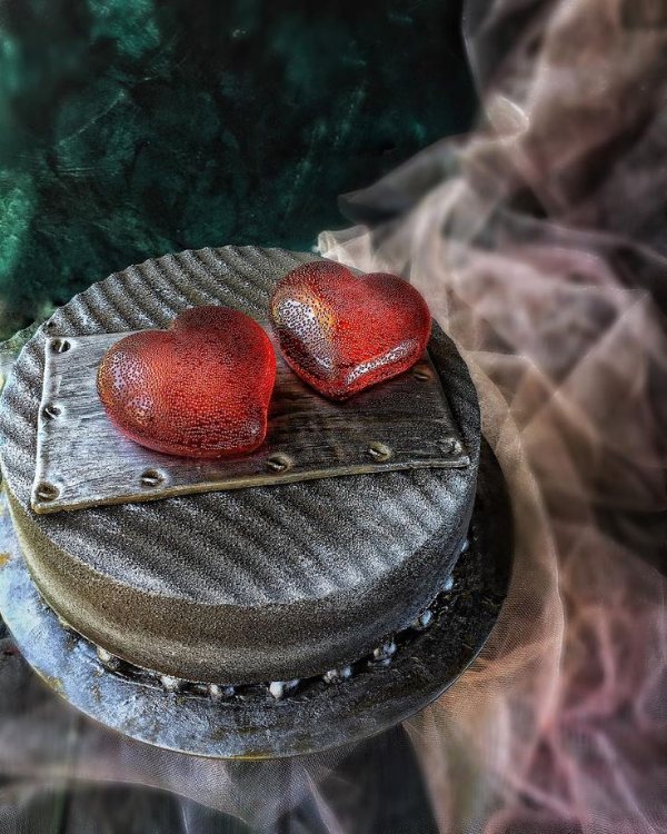 металлический торт