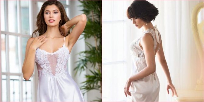 Многие девушки надевают ночную сорочку