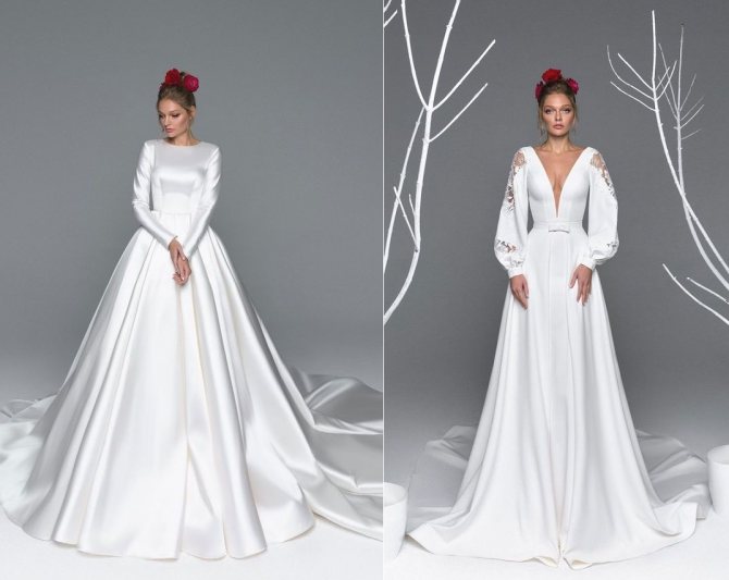 Модное свадебное платье для зимы 2022 года: Мега тренды фото