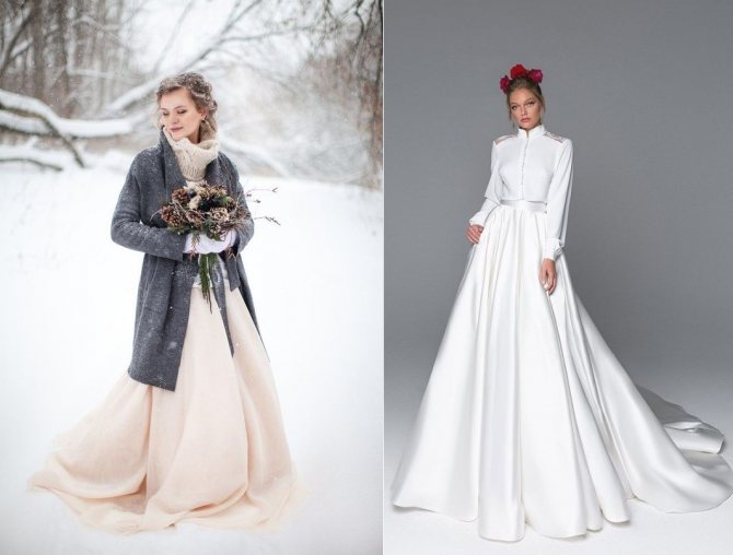 Модное свадебное платье для зимы 2022 года: Мега тренды фото