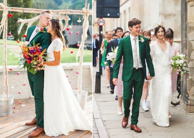 Модные мужские свадебные костюмы 2022 года: фото тенденции