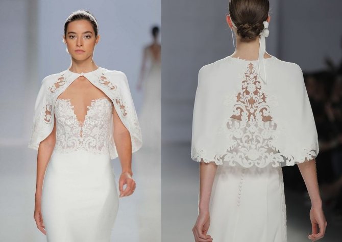 Модные свадебные накидки для невесты актуальные новинки фото