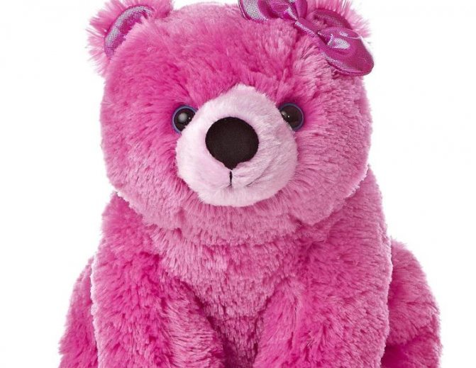 Мягкая розовая игрушка