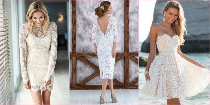 На бракосочетание часто шьют полностью ажурные изделия