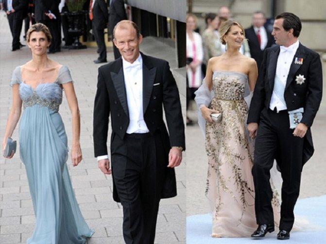 На фото дресс-код Белый галстук