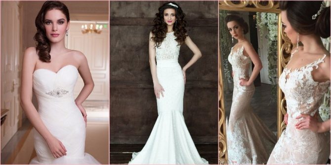 На фото представлены укладки к обтягивающему силуэту