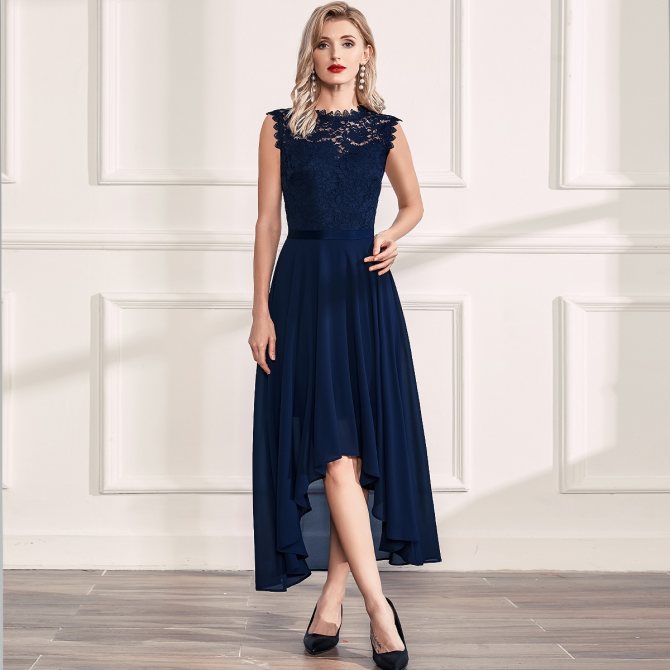 на молнии Одноцветный Элегантный Платье