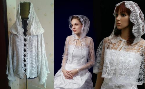 Накидка для венчания. Накидка и капюшоны для венчания