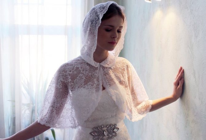 накидка для венчания