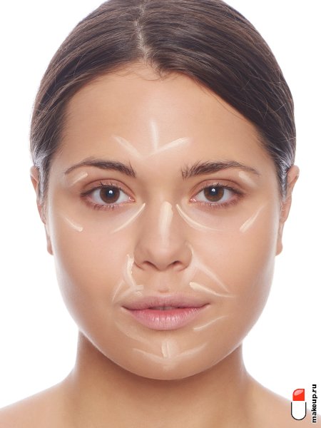 нанесение консилера