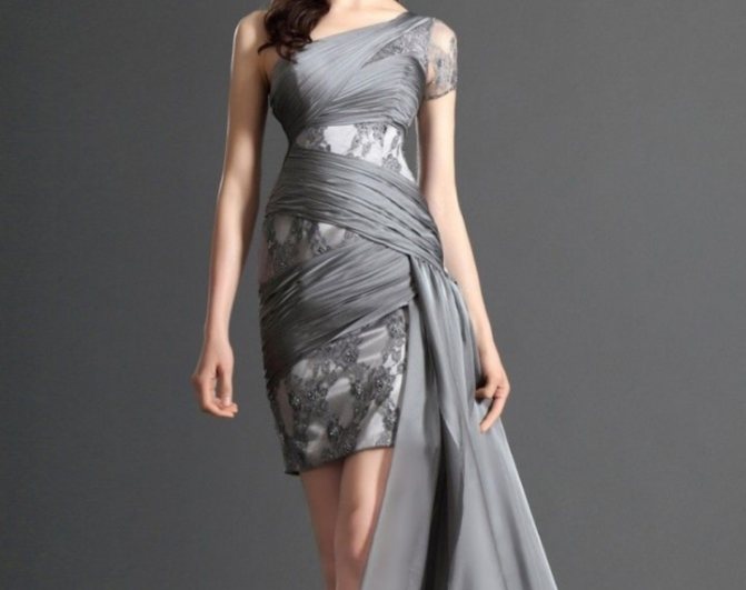 Наряд стального цвета