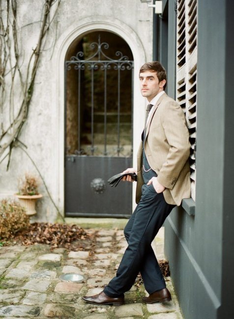 Наряд жениха для свадьбы в стиле Коко Шанель