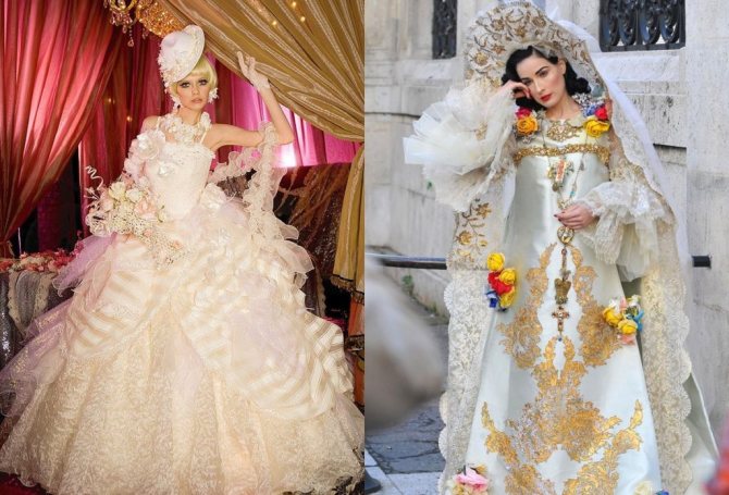 Нелепые платья на свадьбу