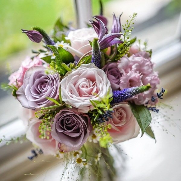 нежный букет на бракосочетание