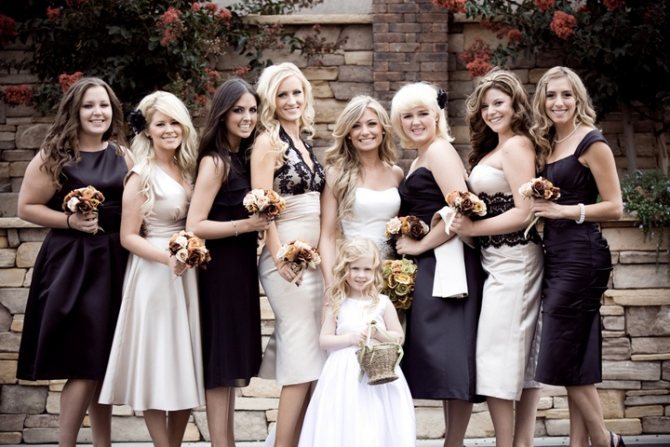 Образы подружек невесты