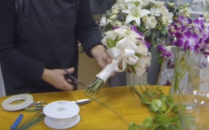 Оформление букета