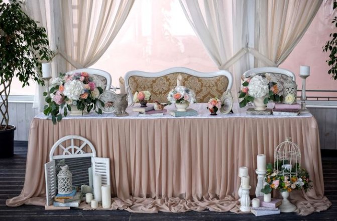 оформление президиума на свадьбу 7