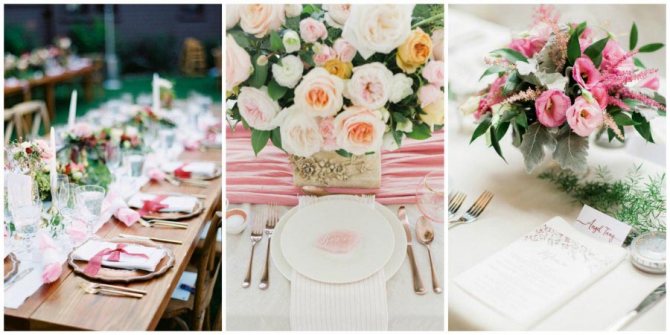 оформление розовой свадьбы 10