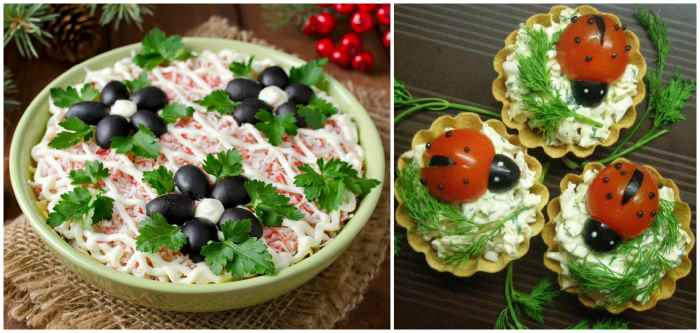 Оформление салата