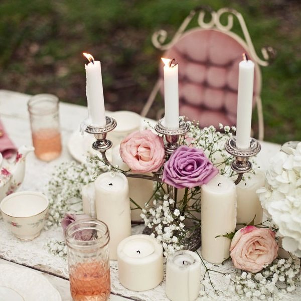 оформление стола молодых