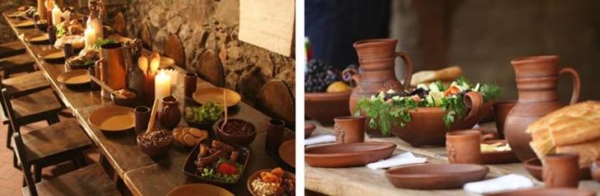 Оформление стола