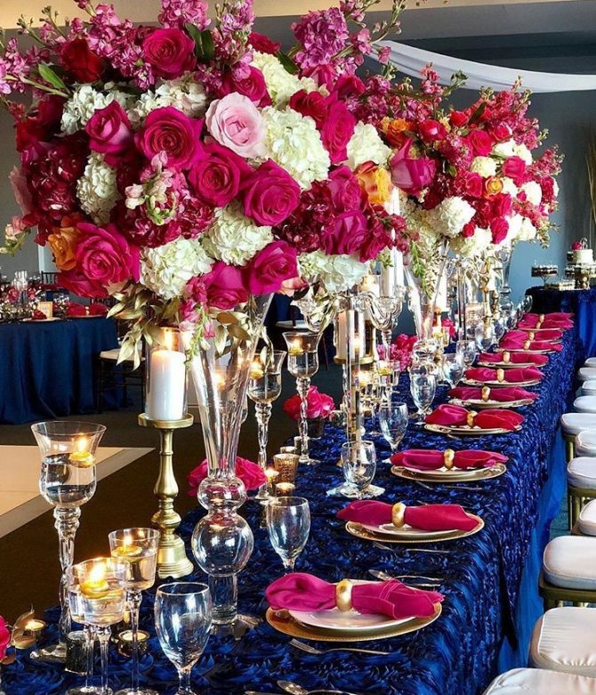 Оформление столов гостей на свадьбе 2022 года: новинки фото