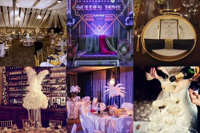 Оформление свадебной банкетной зоны