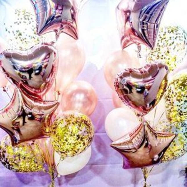 Оформление воздушными шарами: праздничный дизайн или воплощение романтики (28 фото)