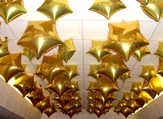 оформление зала шарами