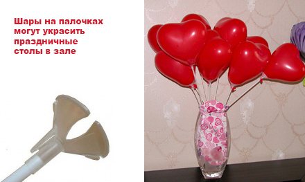 оформление зала шарами