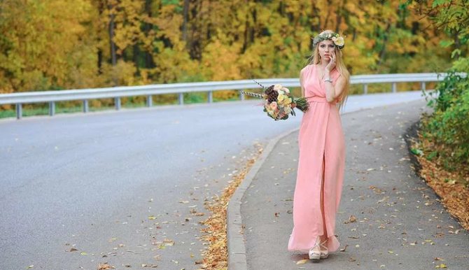 осеннее платье на свадьбу