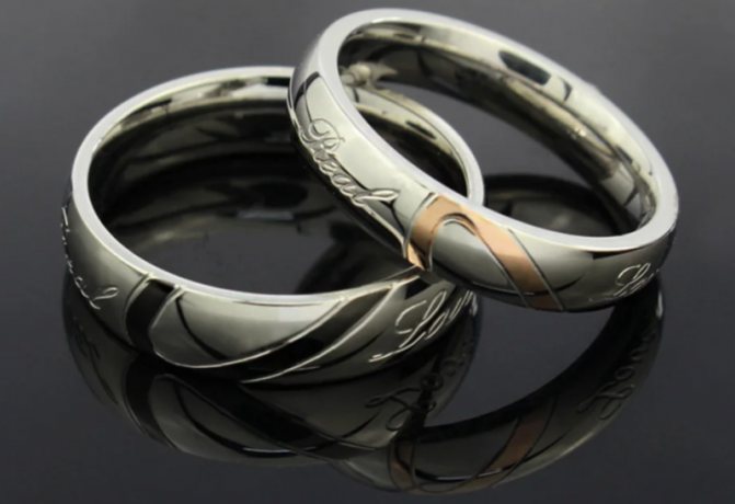 Особое внимание стоит уделить парным кольцам