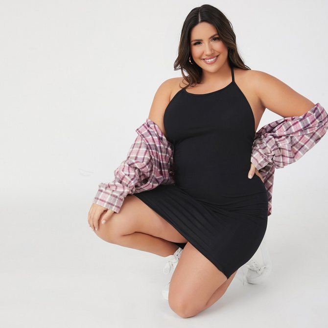 Открытая спина Одноцветный Повседневный Платья размер плюс