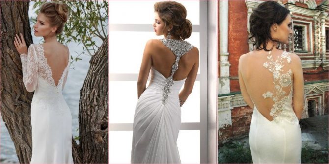 Открытая спина смотрится сексуально на торжестве