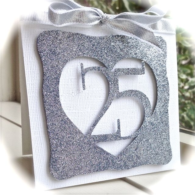 открытка на 25 годовщину