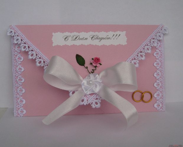 Открытка на свадьбу своими руками
