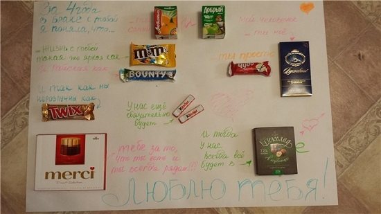 плакат на годовщину свадьбы своими руками мужу