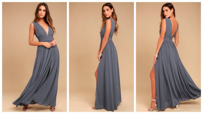 Платье из шифона