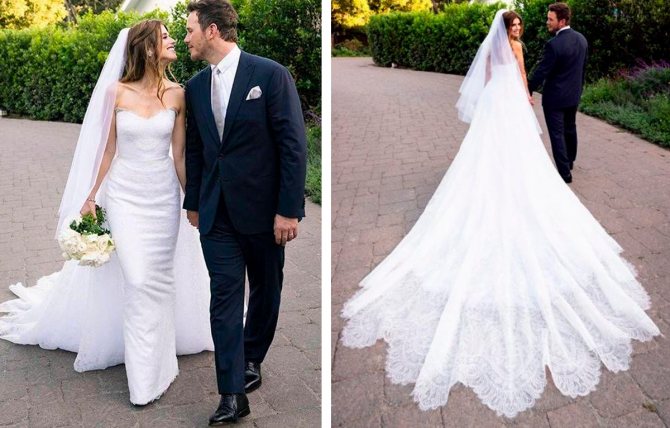 Платье со свадьбы — Крис Пратт и Кэтрин.