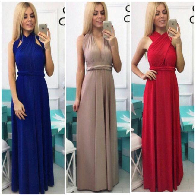 платье трансформер разных цветов