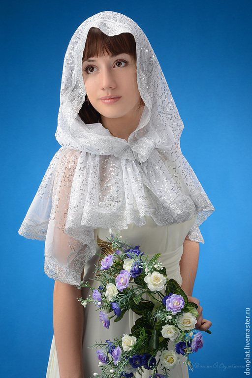 Платок для храма: выкройка своими руками, как сшить ниспадающую накидку