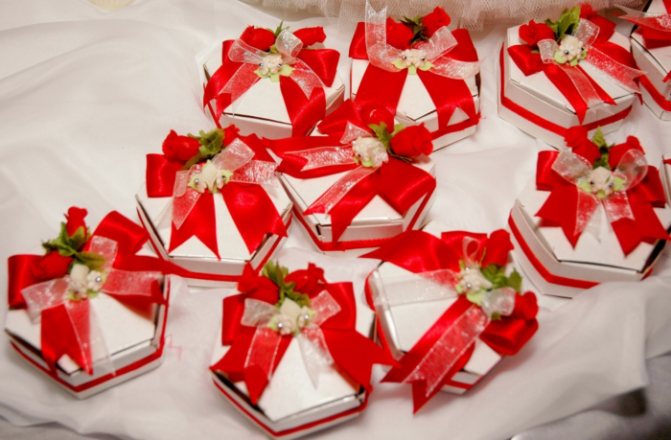 Подарки гостям на свадьбе