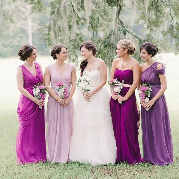 подружки невесты и почетная свидетельница на свадьбе