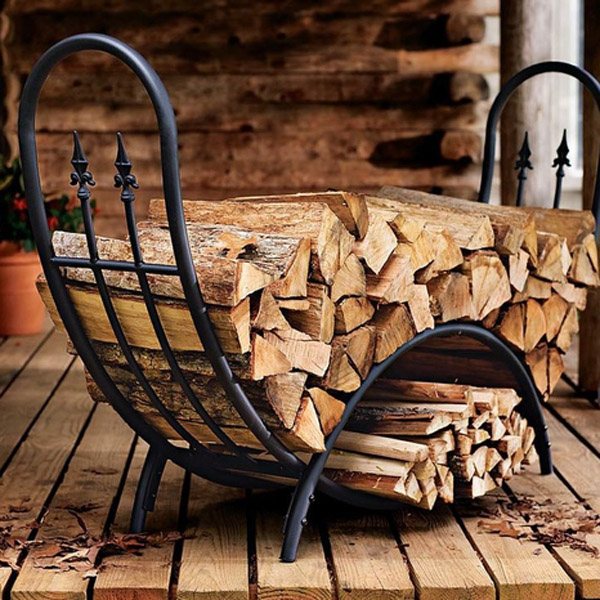 Подставка для дров из чугуна