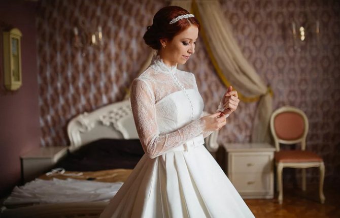 подвенечное платье для венчания в церкви