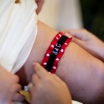 Подвязка невесты с инициалами