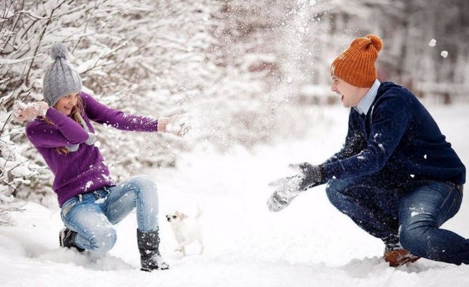 Поиграйте в снежки