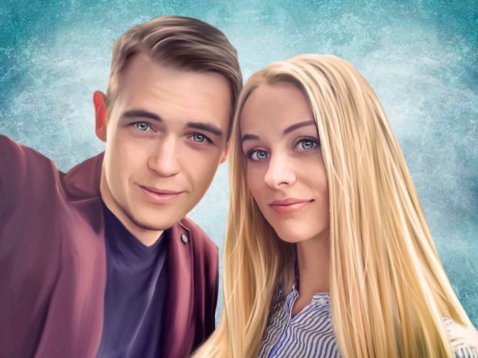 Портрет в подарок мужу