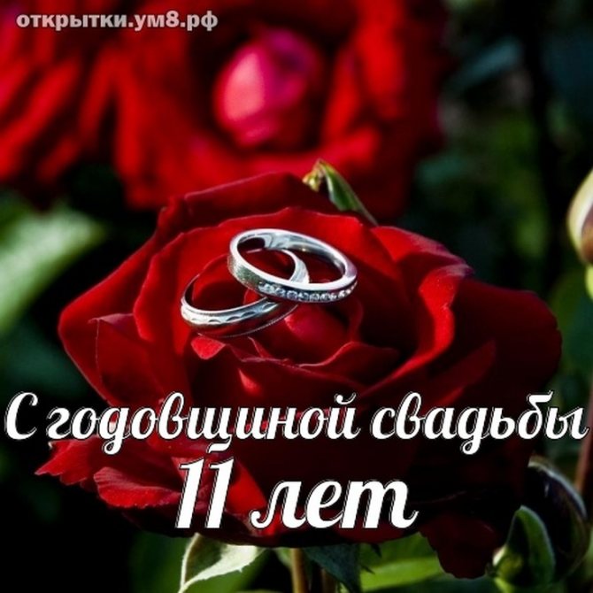 Поздравления с годовщиной свадьбы 11 лет мужу от жены