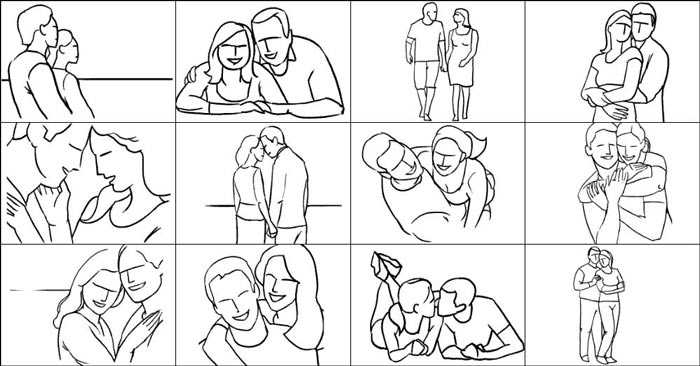 Позы для пары для фотосессии1